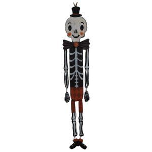 Johanna Parker Halloween Wood Hanging Skeleton